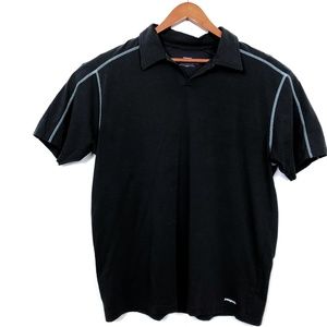 Mens Patagonia xl Black Soft Short Sleeve Polo